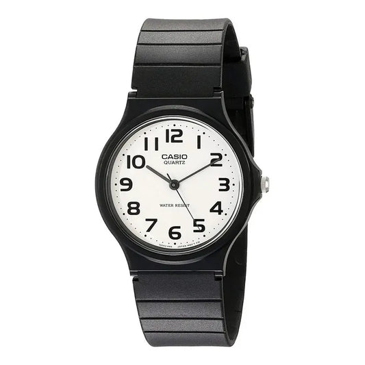 Reloj Pulsera Casio Mq-24-7b2 Con Correa De Resina Color Negro - Fondo Blanco