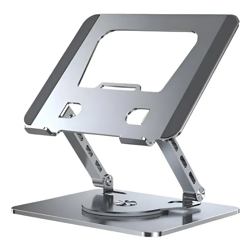 Soporte Giratorio Aluminio Ajustable Plegable Tablet Gris Oscuro