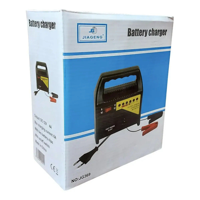 Cargador De Batería 6v/12v 6 Amperios Para Autos Motos