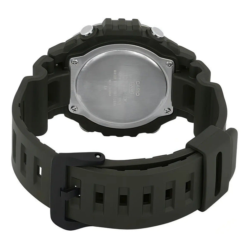Reloj Casio Mwd-110h-3avdf Cuarzo Hombre Verde Verde Majestuoso Plata Black