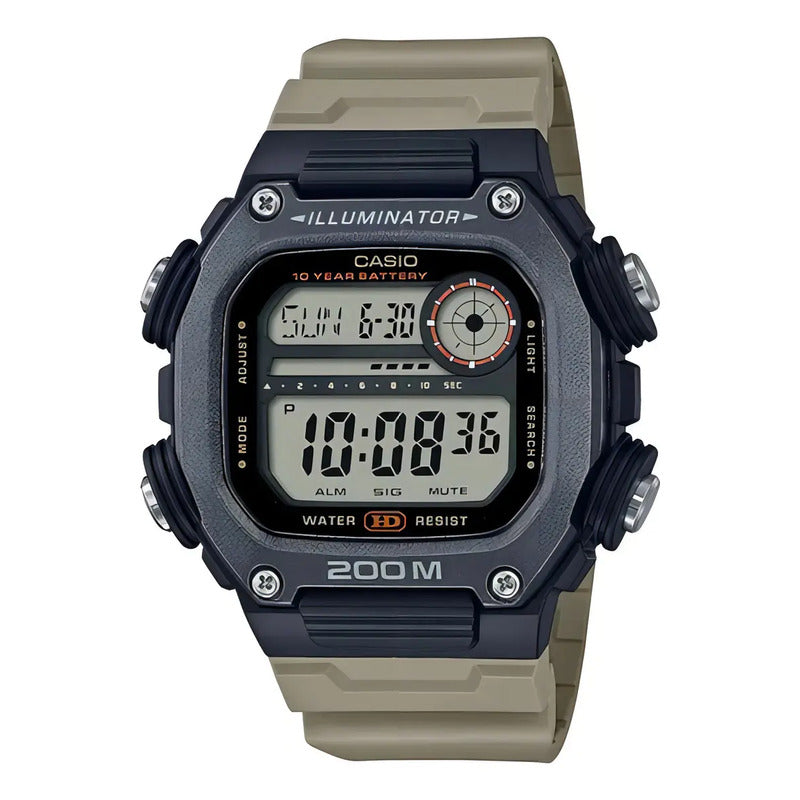 Reloj Casio Hombre Dw-291hx-5av Malla Xl 235mm Beige Negro Gris