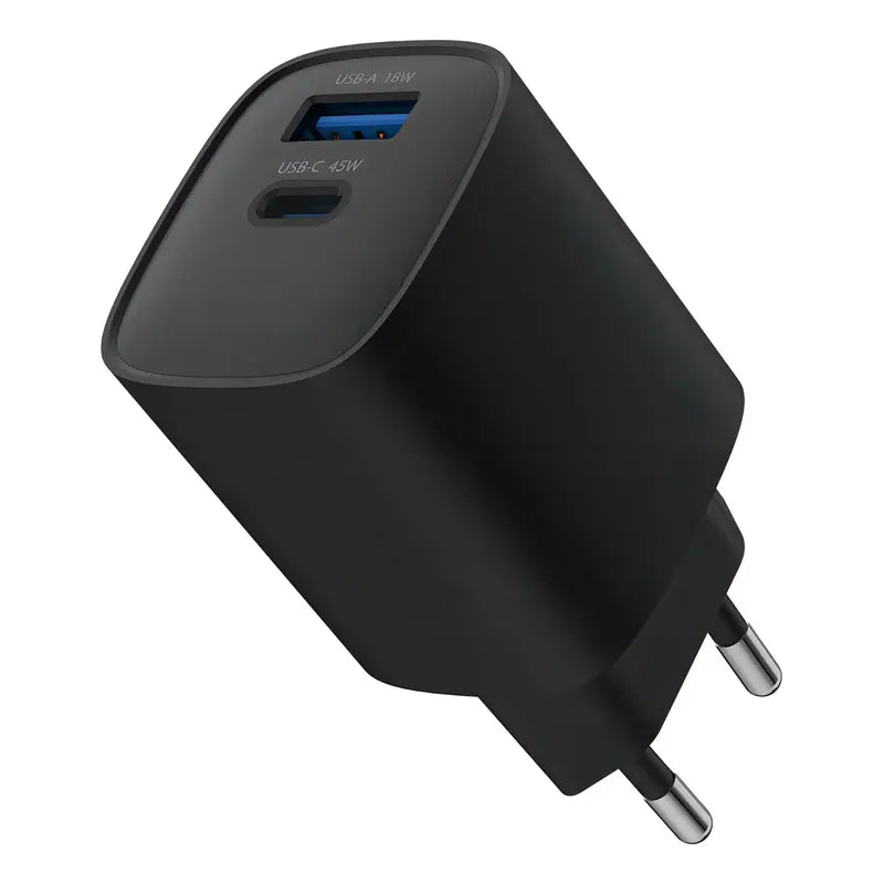 Cargador Portátil Carga Rápida 45w + Cable Usb-c Master-g Color Negro