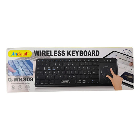 Teclado Inalambrico Q-wk808 Radiofrecuencia Negro