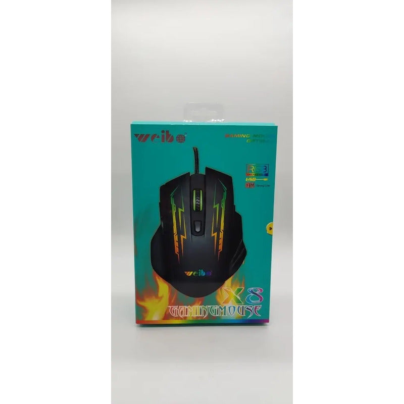Mouse Gaming X8 Genérico Negro