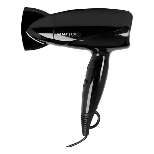 Secador De Pelo Gama Eolic Ion Mini 1600w Plegable Liviano Negro