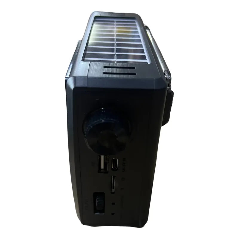 Radio Am/fm/sw Solar Bt Con Linterna Color Negro Fp-726 Negro