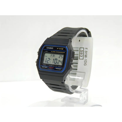 Reloj De Pulsera Casio Collection F-91 De Cuerpo Color Negro Gris