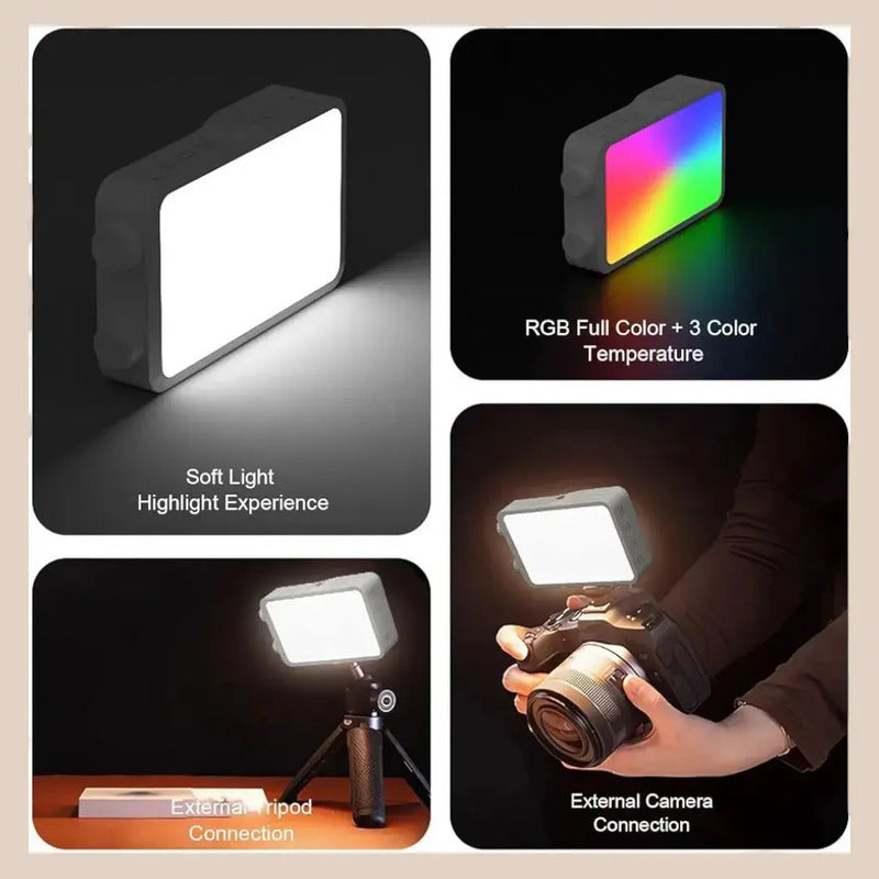 Panel De Luz Portátil 40w Para Videos Y Fotografías Blanco Blanco Frío