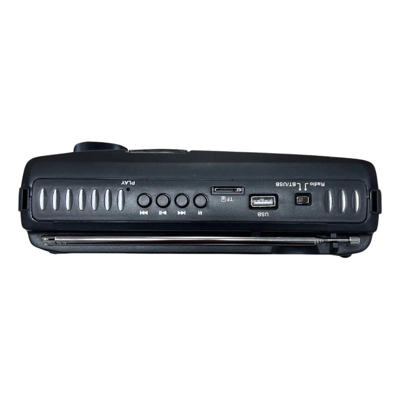 Radio Target Portátil Bluetooth/usb/4 Bandas Am/fm/sw1/sw2 Negro