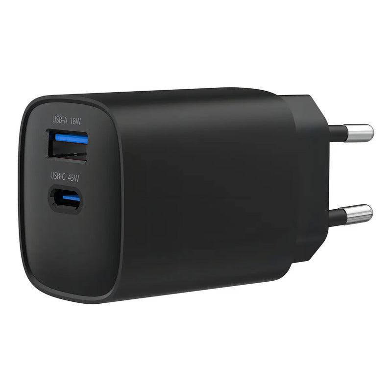 Cargador Portátil Carga Rápida 45w + Cable Usb-c Master-g Color Negro