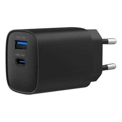 Cargador Portátil Carga Rápida 45w + Cable Usb-c Master-g Color Negro