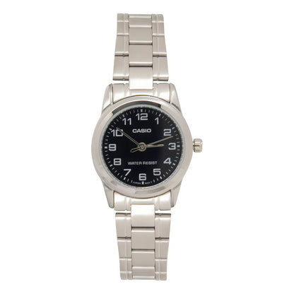 Reloj Casio Mujer Ltp-v001d-1budf Plateado Negro