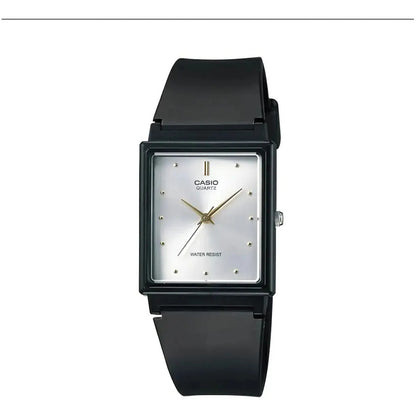 Reloj Casio Mq38 8a Unisex Correa Resina Negro Full Gris Oscuro Mq-38-8a