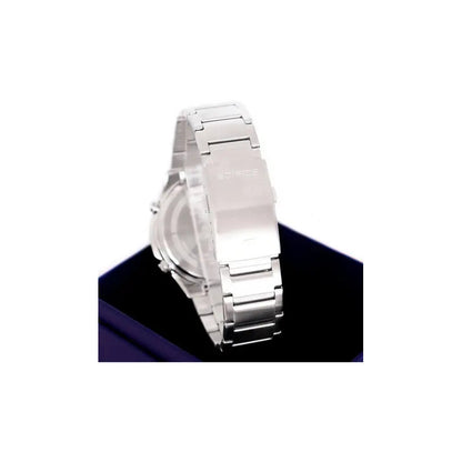 Reloj Casio Edifice Anadigi Correa De Acero Impermeable Para Hombre Color Plata Plata 2