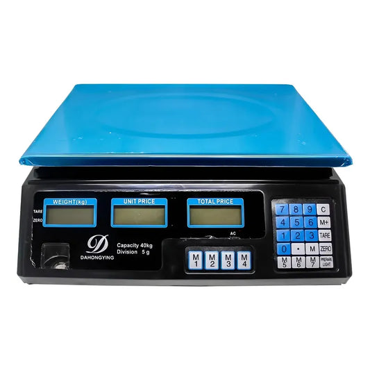 Balanza Pesa Electrónica Digital 40kg Negocio/almacén Negro