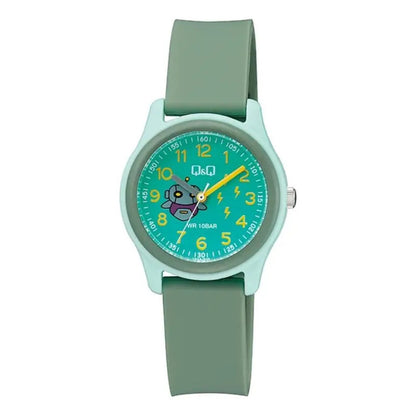Reloj Niño Q&q Vs50j006y Resistente Verde Agua