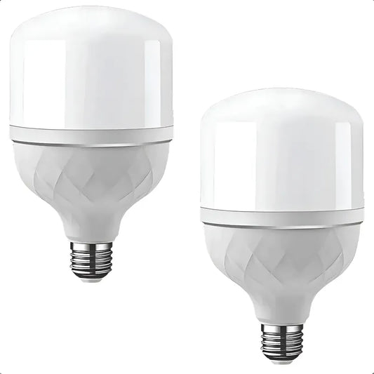 Pack X2 Ampolletas Led Luz Fría E27 Ampolleta Led 50w Blanco Frío