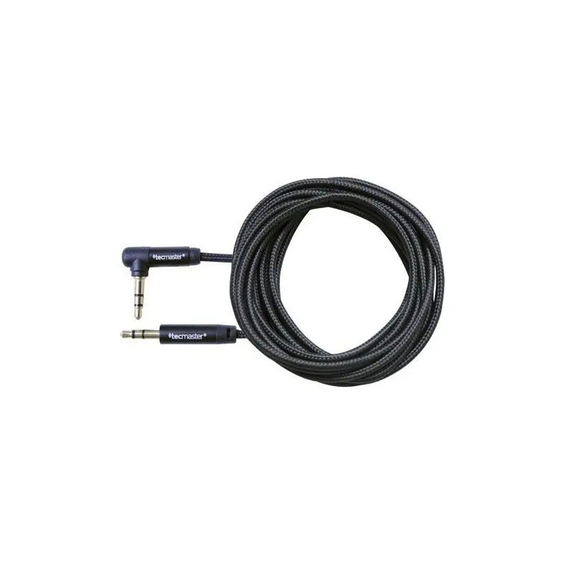 Cable De Audio Auxiliar Trenzado 3.5 Mm 3 Metros Textil Reforzado Calidad De Sonido Premium