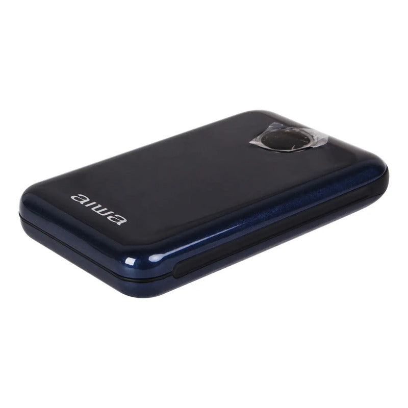 Cargador Batería Externa Power Bank 10.000 Mah Aiwa Paw-300 Color Azul Oscuro