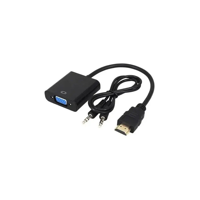 Adaptador Convertidor Hdmi A Vga Y Audio
