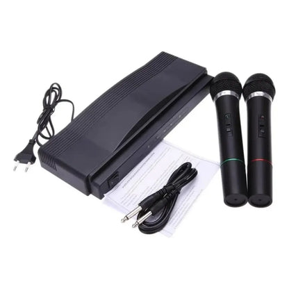 Kit De 2 Micrófonos Inalámbricos Vhf Con Transmisor De 10 M