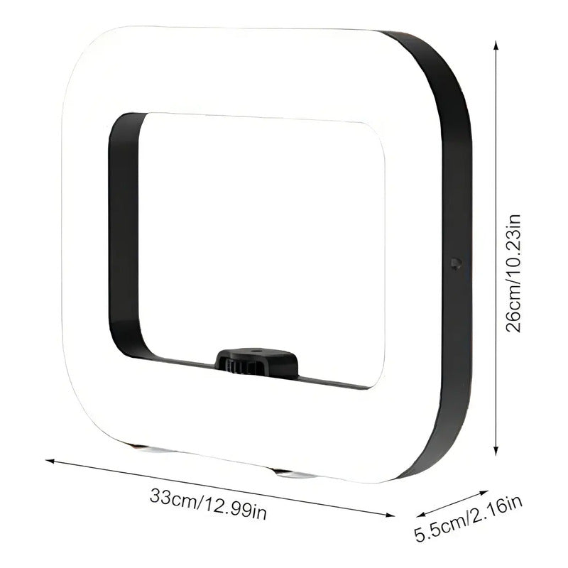 Aro De Luz Led Lámpara Anular Irm Negro Luz Blanco-cálid Blanco-calida