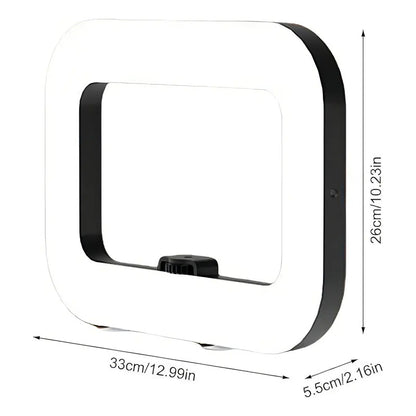 Aro De Luz Led Lámpara Anular Irm Negro Luz Blanco-cálid Blanco-calida