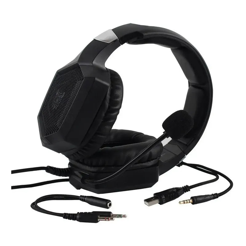 Auriculares Gamer Onikuma Gamer K8-v Negro Con Luz Led