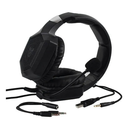 Auriculares Gamer Onikuma Gamer K8-v Negro Con Luz Led