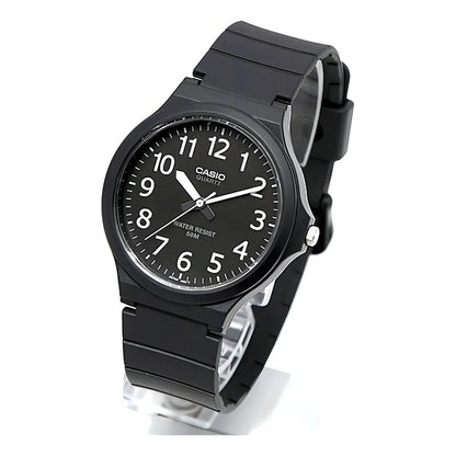 Reloj Casio Analógico Para Hombre Mw-240-1b Con Correa Negra Negro