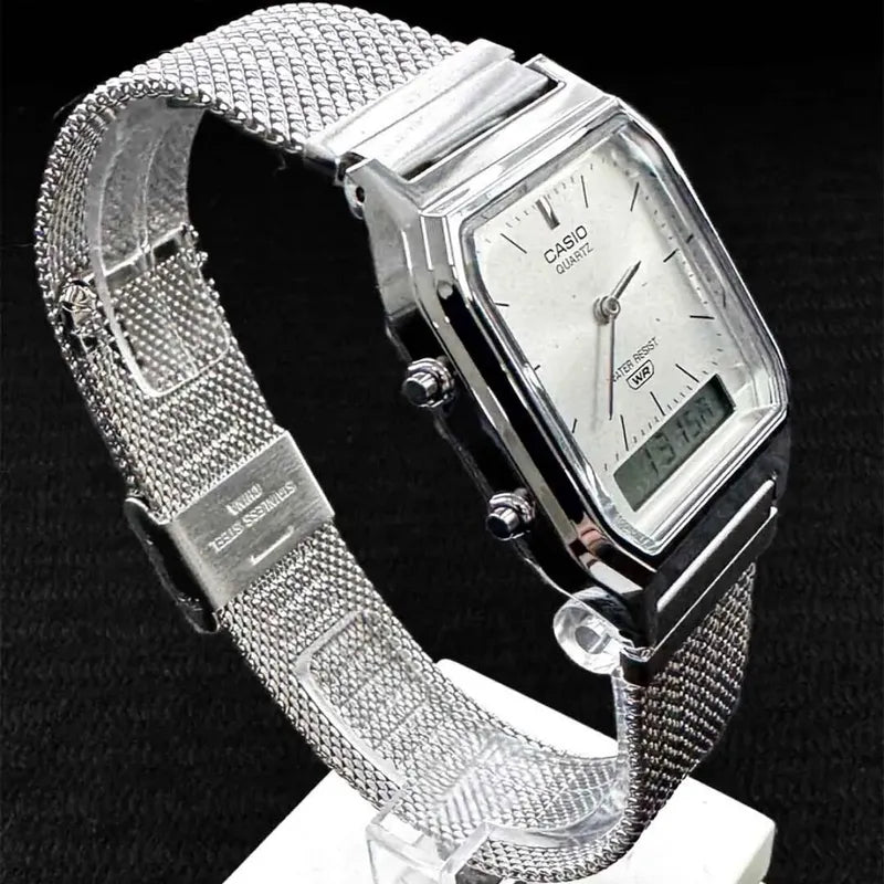 Reloj Casio Vintage Aq-230em-7adf Plateado