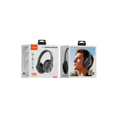 Audífonos Inalámbricos 40 Horas Over-ear 2en1 Vidvie Audioim Negro