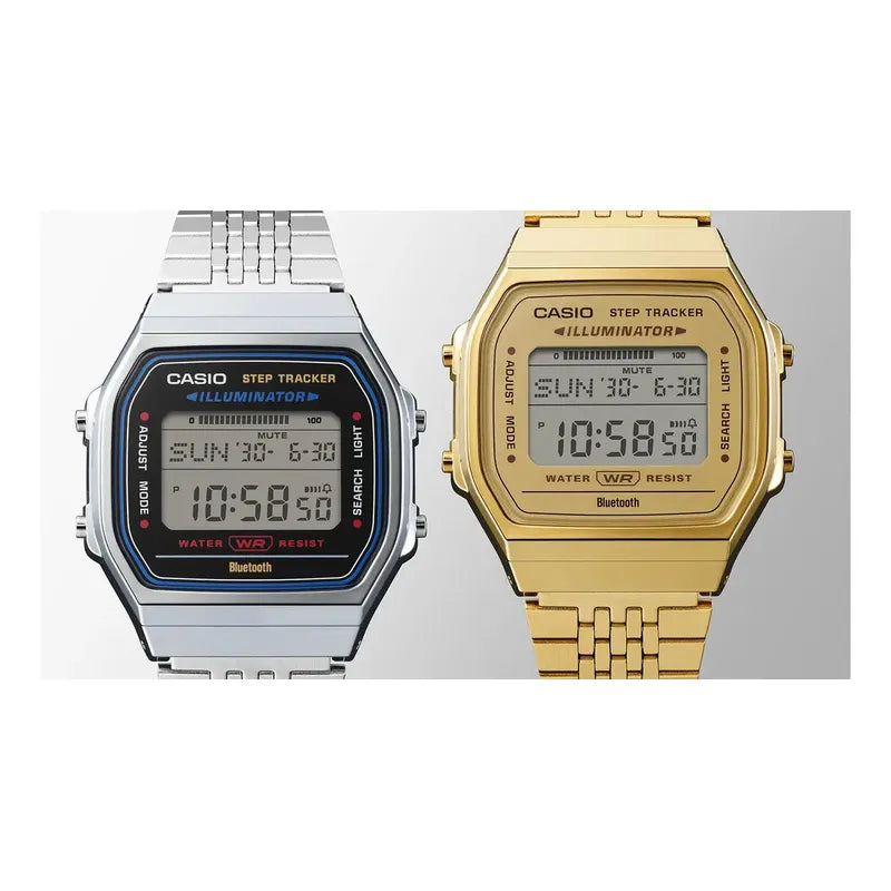 Reloj Casio Abl-100we-1adf Digital Con Alarma Y Cronógrafo Para Adultos Plateado Negro
