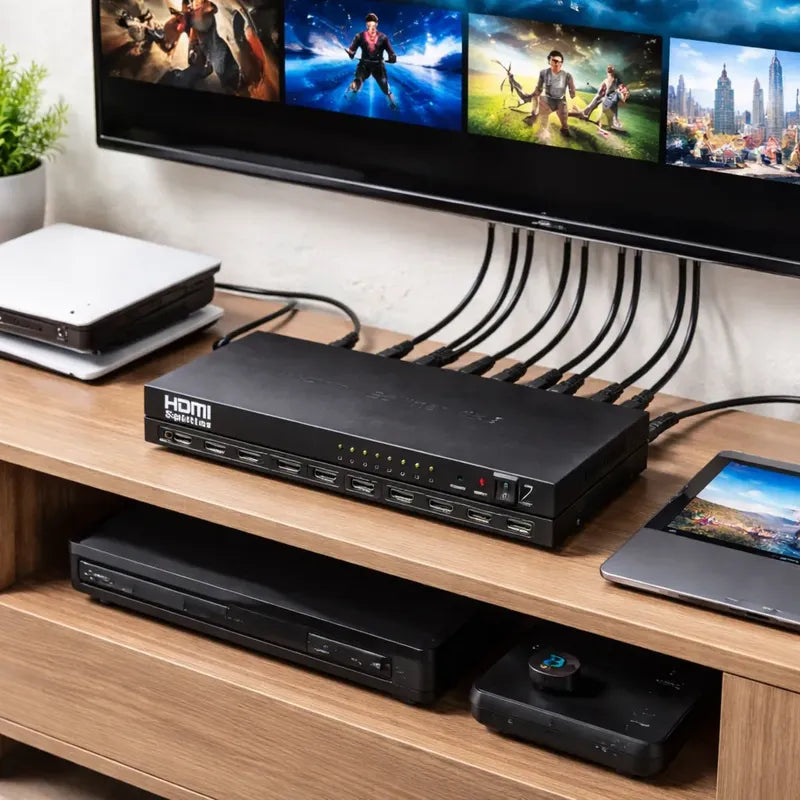 Splitter Hdmi 8 Puertos Genérico 1080i Hdcp