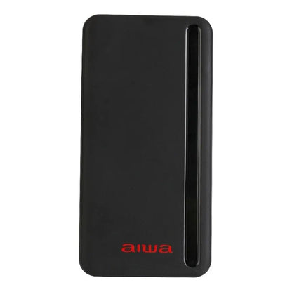 Cargador Portátil Aiwa 10.000 Usb 4 En 1 Universal Paw-230 Color Negro