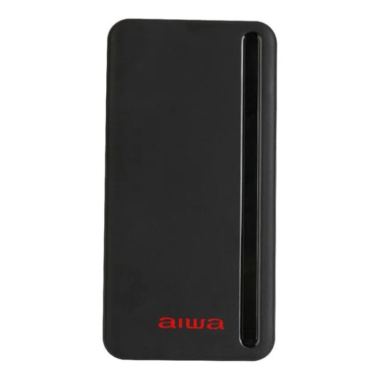 Cargador Portátil Aiwa 10.000 Usb 4 En 1 Universal Paw-230 Color Negro