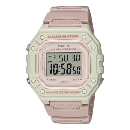 Reloj Casio W-218hc-4a2v Unisex - Digital Blanco Gris