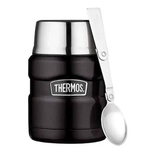 Termo Tarro Comida Acero Inox Thermos 470 Ml Negro