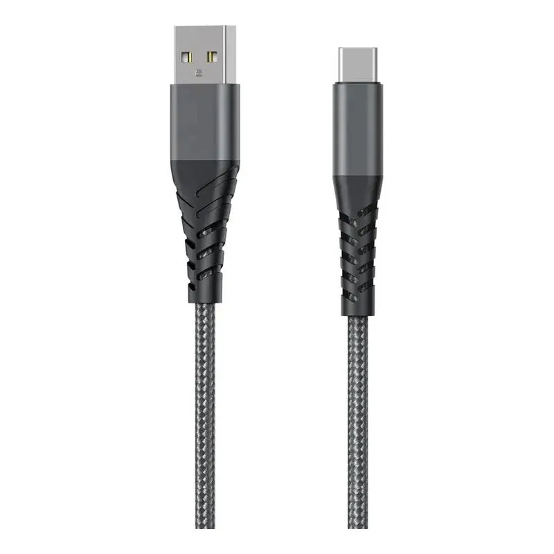 Cable Usb Tipo C 3mts Transferencia Datos Y Carga 2.4 Negro