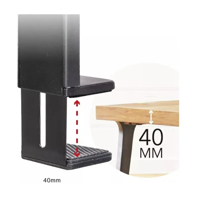Soporte Para Teléfono De Avión Multidireccional Rotación Negro