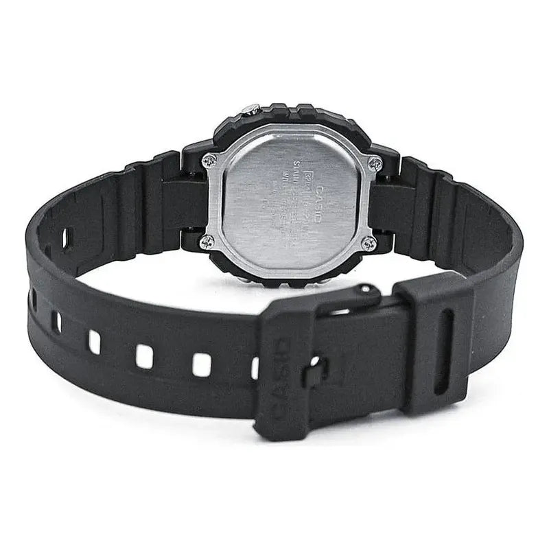 Reloj Casio Digital La-20wh-1cdf Para Mujer Con Correa Negra De Resina Negro