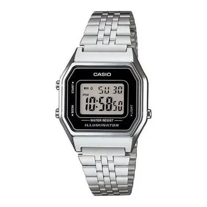 Reloj Casio La680wa-1df Plateado Negro