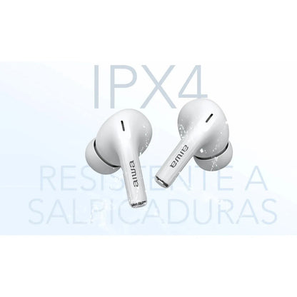 Auriculares In-ear Inalámbricos Aiwa Awtwsgprob Con Cancelación De Ruido Negro