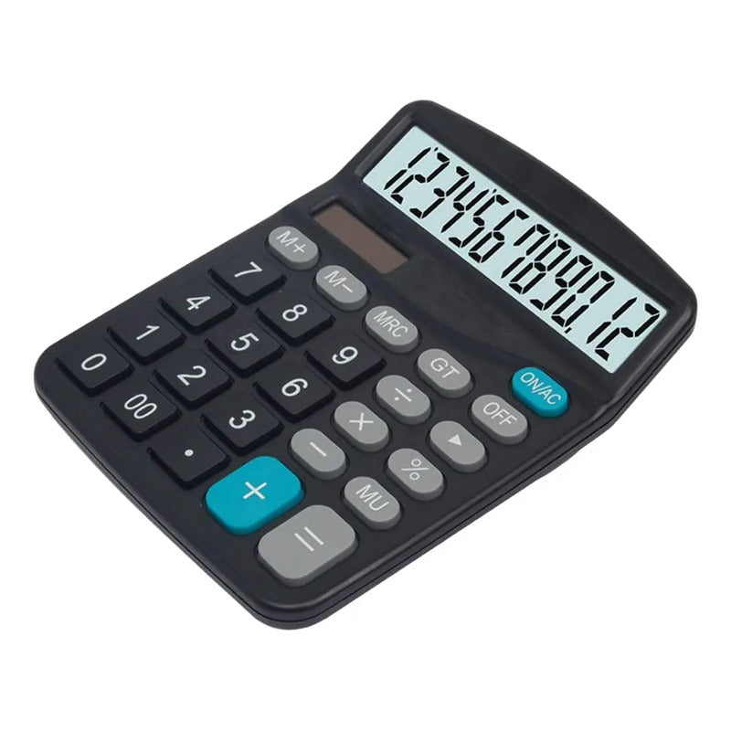Calculadora Básica Irm 837b 12 Dígitos Portátil Números Grandes Negro