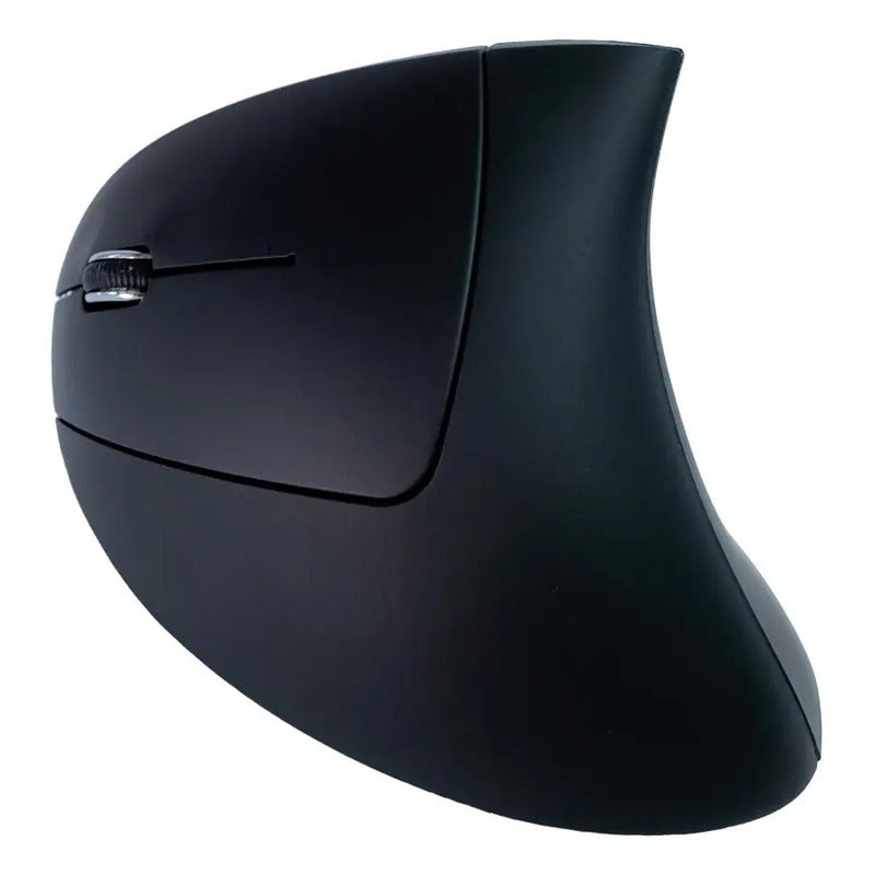 Mouse Vertical Ergonómico Inalámbrico Zurdo Tecmaster 1600 Dpi Negro