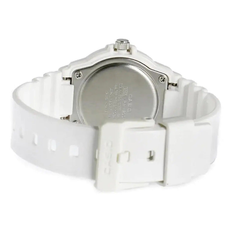 Reloj Casio Mujer Lrw-200h-4e2vdr Blanco Rosa/amarillo