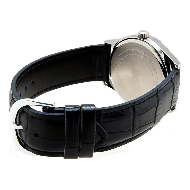 Reloj Casio Hombre Mtp-v006l-1budf Negro Plateado
