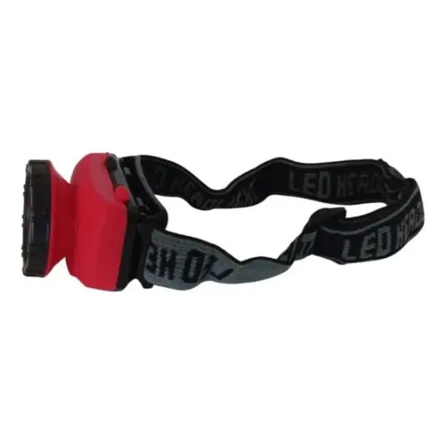Linterna Frontal De Cabeza A Pila Aaa Bl-838 Rojo