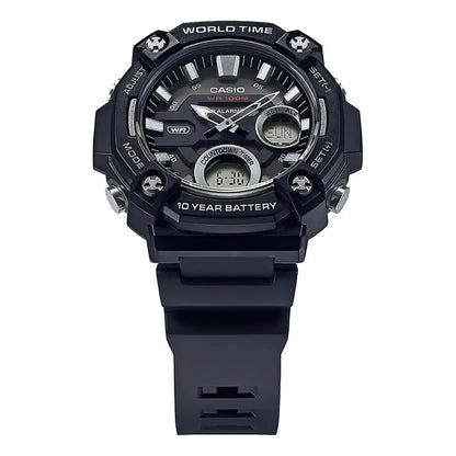 Reloj Casio Anadigi Aeq-120w-1avdf Negro Para Hombre