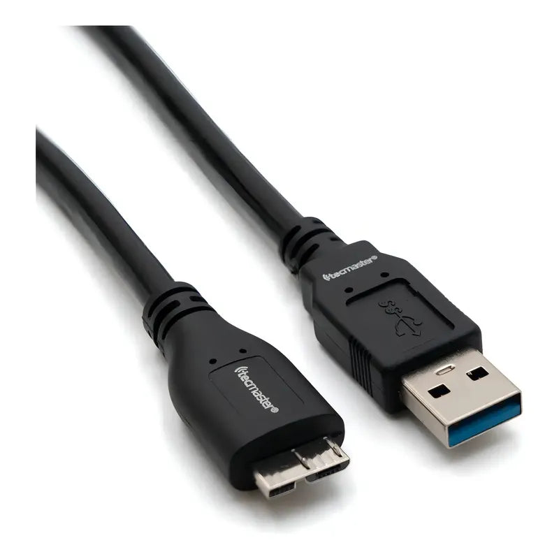 Cable Usb A Micro B Tecmaster De 50 Cm, Negro
